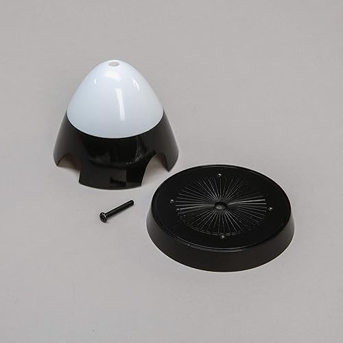 E-flite Spinner 4 Blade 2.953 in P-51D 3.9 ft Negro/Blanco-EFL8951 Spinners & Hub Nuts