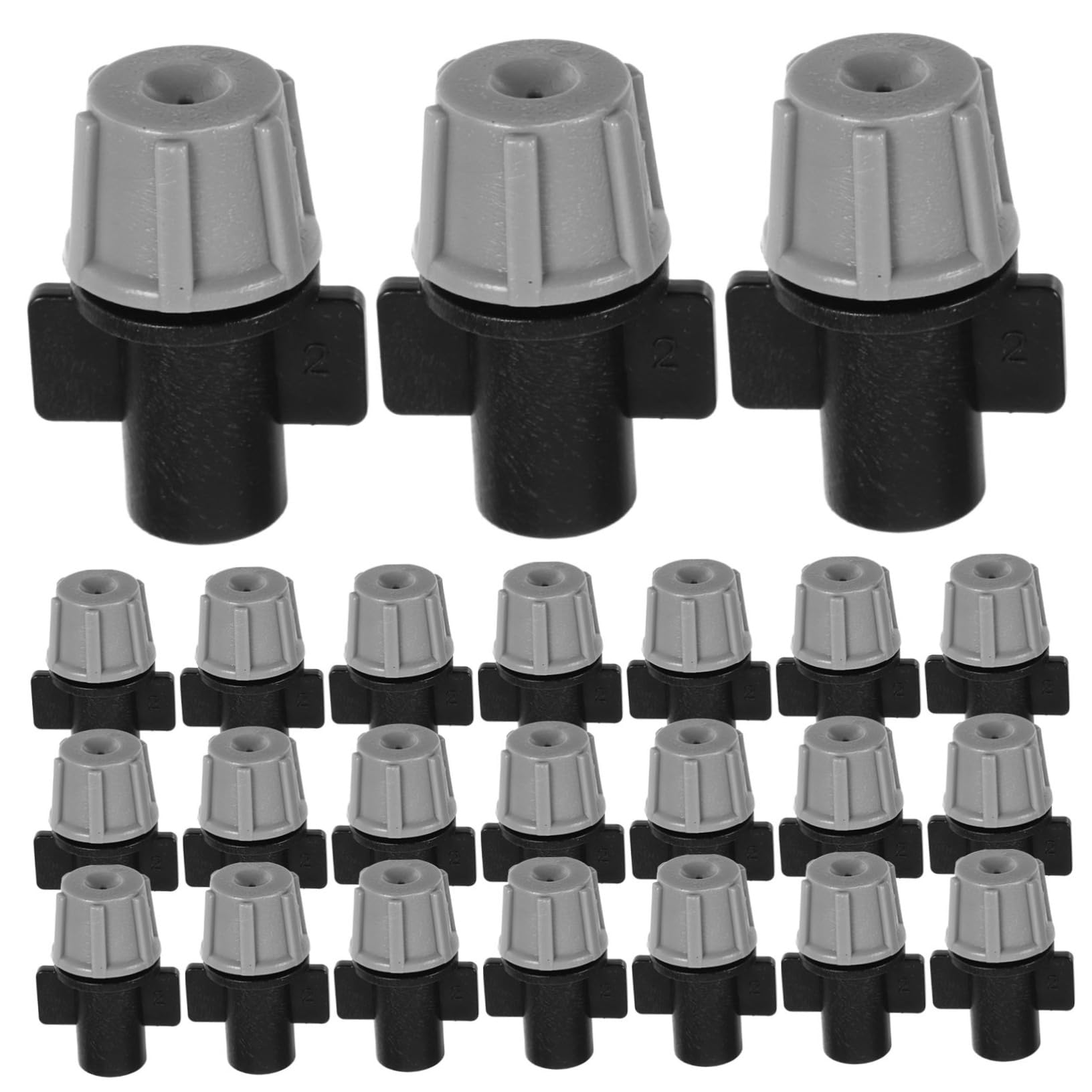 CIYODO 50pcs Misting Nozzles Irrigation Spray Heads for Automatic Watering Systems