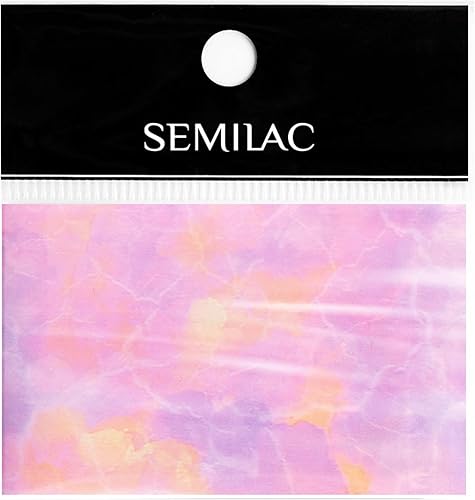 Semilac Fondo de transferencia de uñas (mármol rosa)