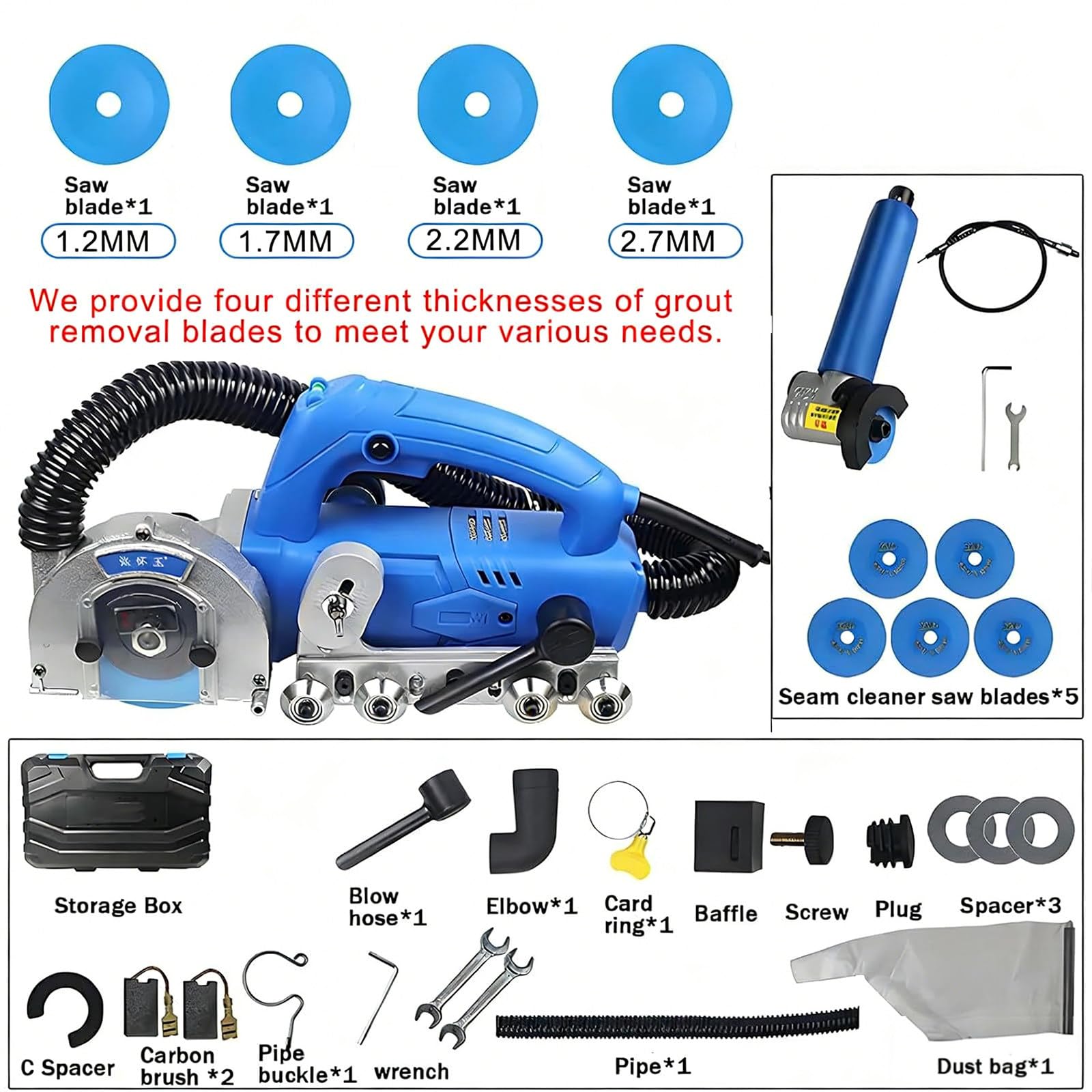Limpiador eléctrico de lechada, Removedor eléctrico de lechada, Limpiador de lechada de Azulejos para Suelos, con recuperación automática, para Azulejos de Ducha y Suelos de Azulejos