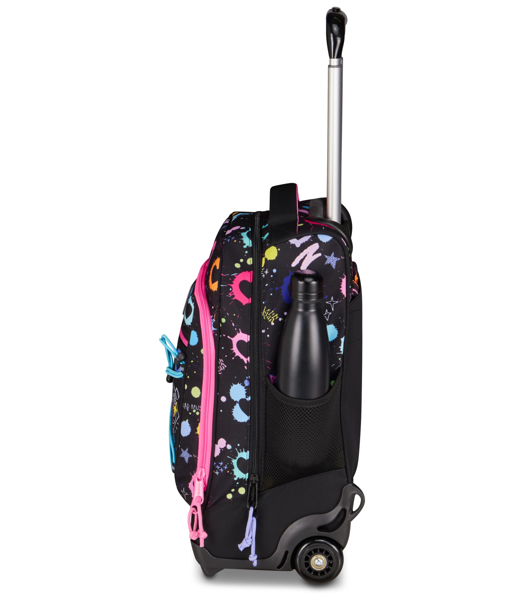 Mitama Zaino Trolley M-Power MusicLove, Spallacci a scomparsa, Bambini e Bambine, Tasca Porta Borraccia, Doppio uso, Maxi Capienza, nero