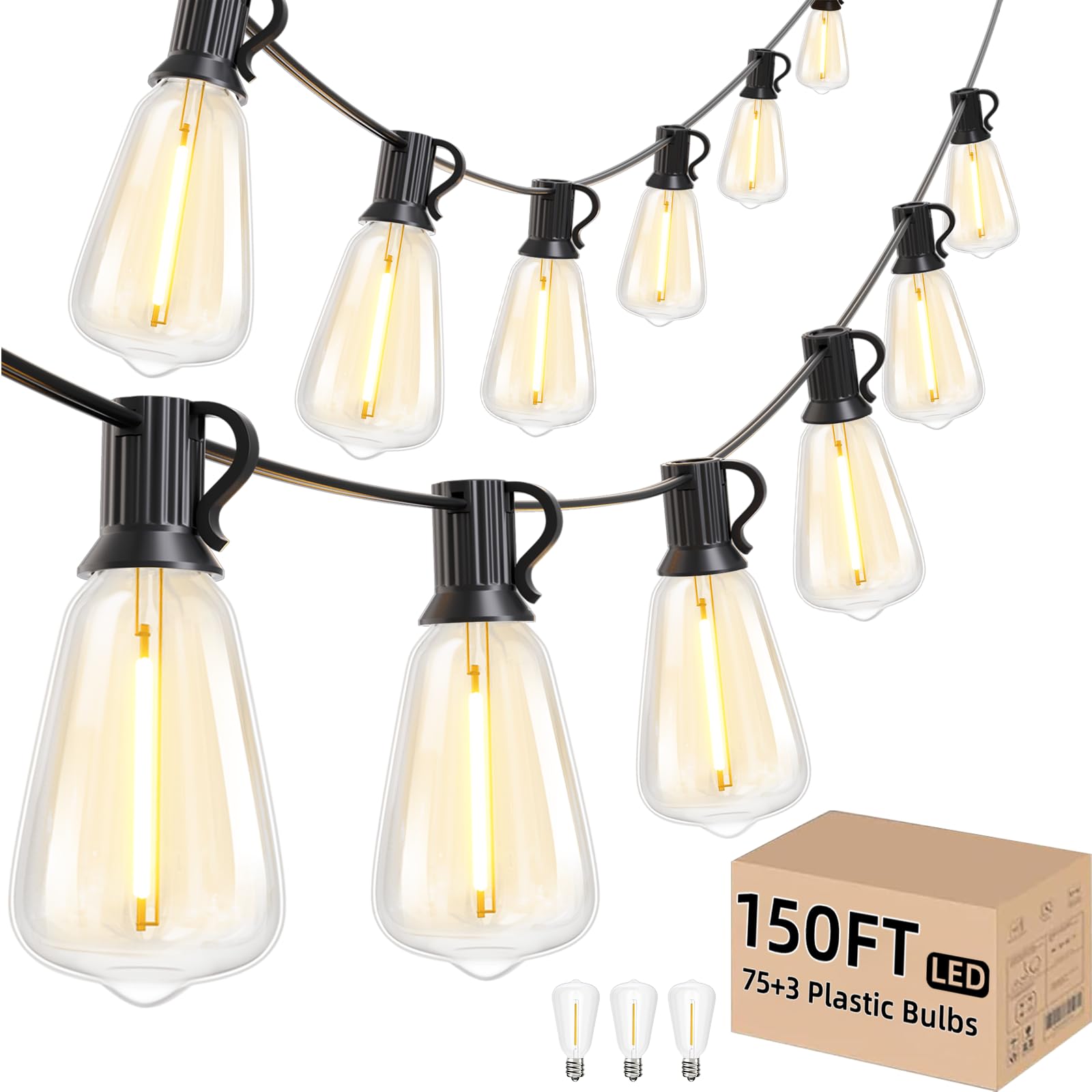 Svater 150FT Outdoor String Lights