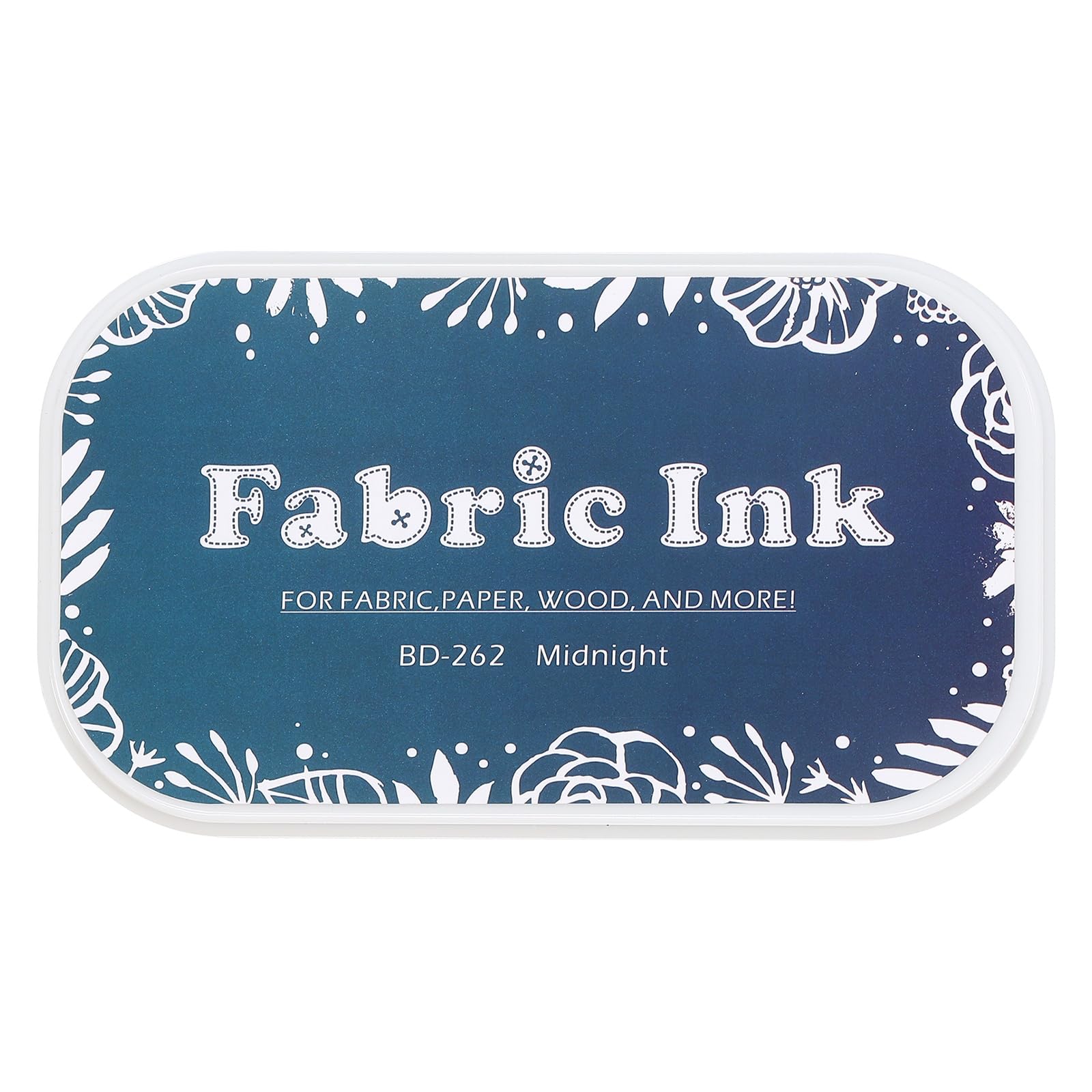 sourcing map Ink Pads for Stamps, 3.7x2.2 Inch Fabric Ink Pad for Cloth, Wood, Paper, Fingerprint, DIY Card Making, Midnight Blue