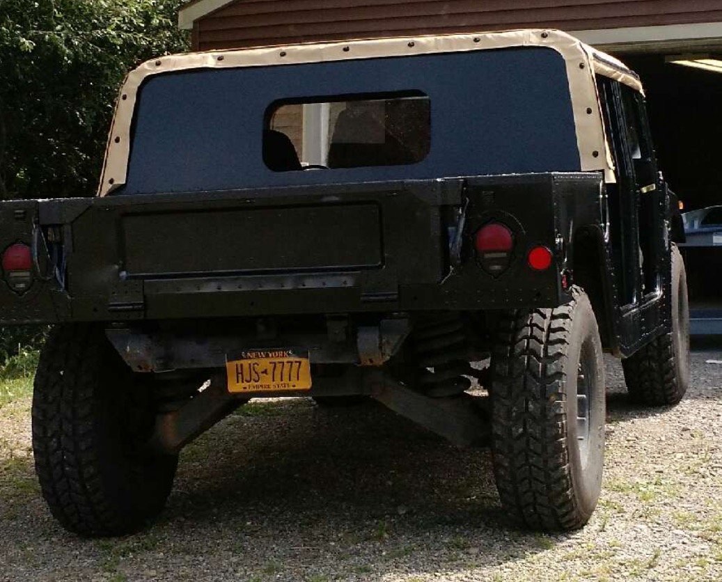 Federal Military Parts Humvee Rear Curtain - Iron Curtain - Replace Your Canvas with Steel M998 HMMWV - Glass and Window Frame not Included
