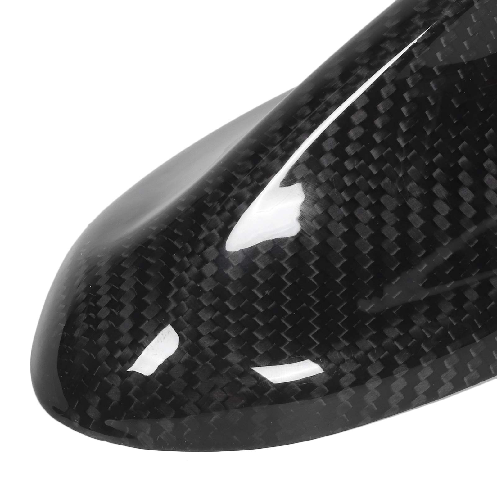 Sonew Copertura Antenna per Auto in Fibra di Carbonio Fin Trim Decorazione Lucida Adatta per/Stelvio