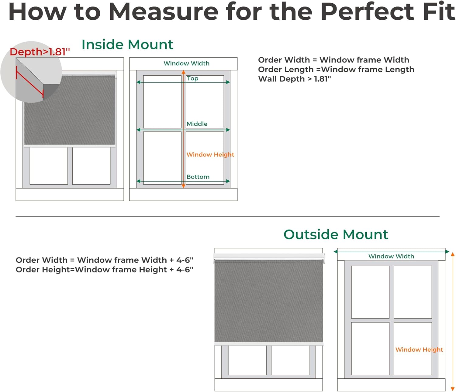 size 27x72 Color Grey Allesin Motorized Roller Blinds with Remote Control for Windows, Blackout Smart Roller Shade, Battery Powered Electric Smart Blind (Gray 27 W x 72 H)