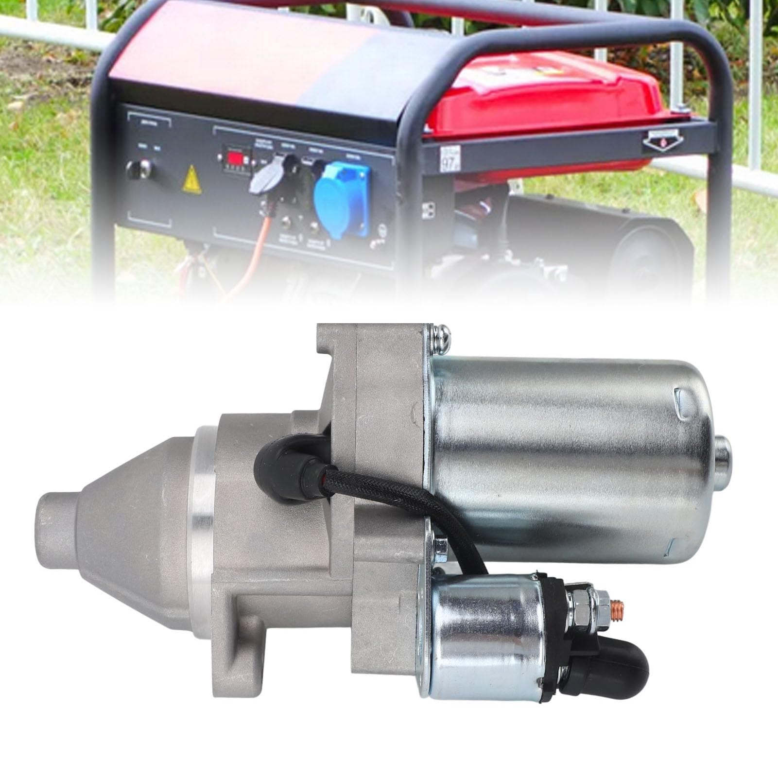 AMONIDA Wysokowydajny Rozrusznik Elektryczny do SilnikóW Benzynowych 190F 192F, 700 W do Pomp Wodnych i Sprzętu Ogrodowego, Lekki i łatwy W Montażu