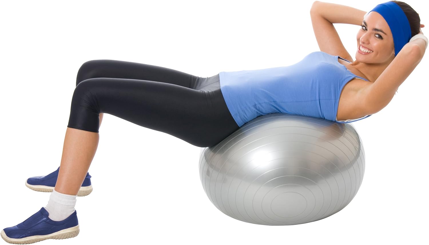 ProBody Pilates Ball Exercise Ball Yoga Ball, Multiple Sizes Stability Ball Chair, Gym Grade Birthing Ball for Pregnancy, Fitness, Balance, and Physical Therapy, Without Quick Pump : Sports & Outdoors