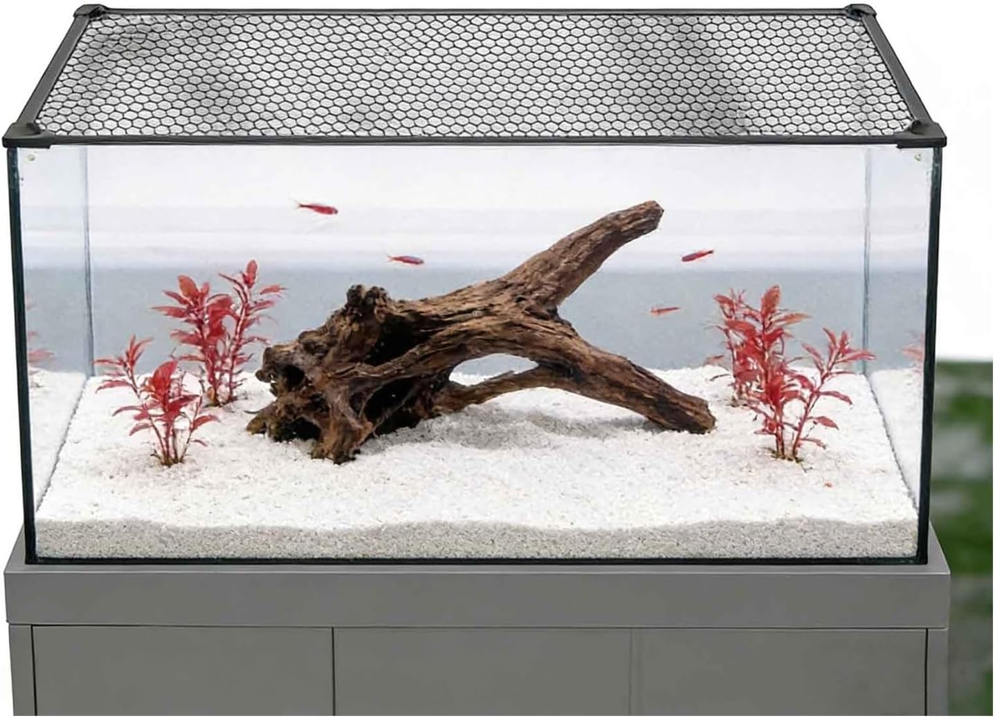 Tank Top Cover Fish Tank Lid Protective Net,Anti Jumping Fish Net Rectangular Aquarium Lid DIY Aquarium Nets