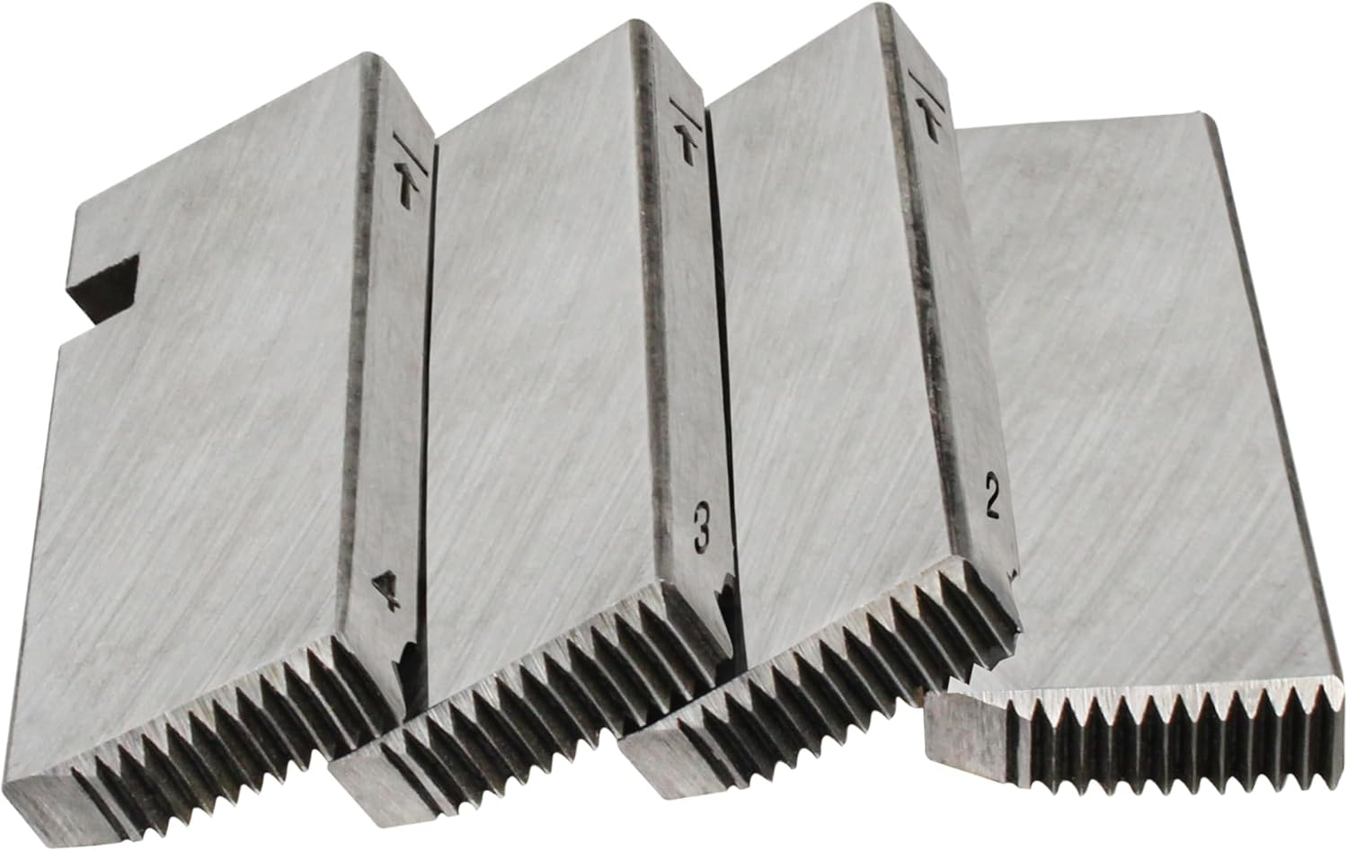 47745 Threading Machine Dies, Right-Handed NPT Pipe Dies for RIDGID 1/2-Inch to 3/4-Inch, Universal Die Heads, Silver