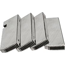 47745 Threading Machine Dies, Right-Handed NPT Pipe Dies for RIDGID 1/2-Inch to 3/4-Inch, Universal Die Heads, Silver