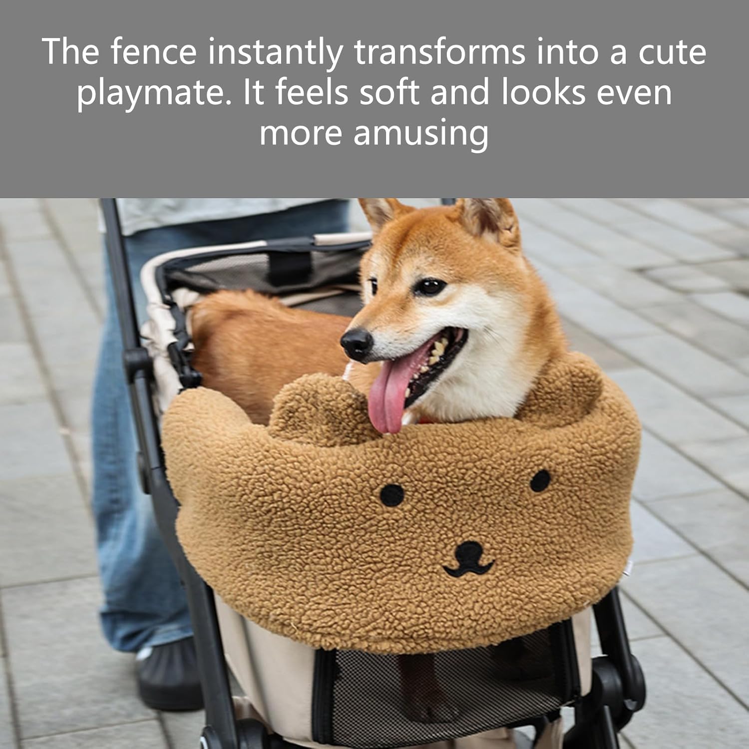 Pet Strollers Cushion Magnetic Fastening Breathable Thick Plush Nonslip Protective Travel Accessories