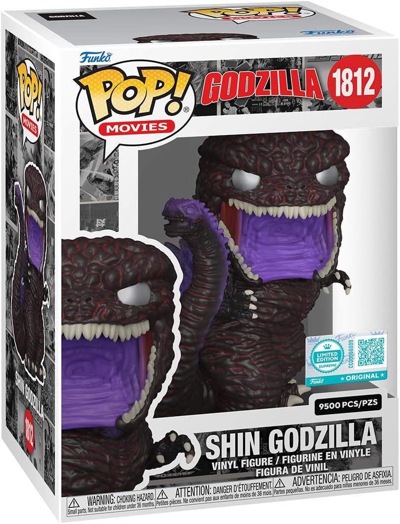 POP! Shin Godzilla - Supreme Limited Edition - Amazon Exclusive | Official Movies Merch - Collectable Vinyl Figurine for Shelf Display - Birthday Gift Idea for Fans and Collectors