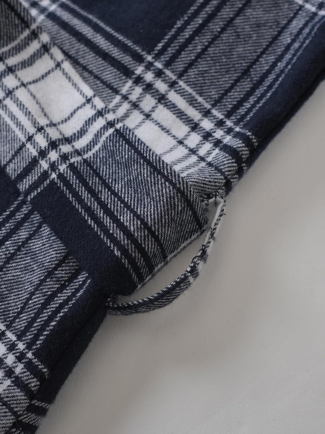 Latuza Women's Petite Size Flannel Robe Warm Plaid Bathrobe Full Length - Image 4