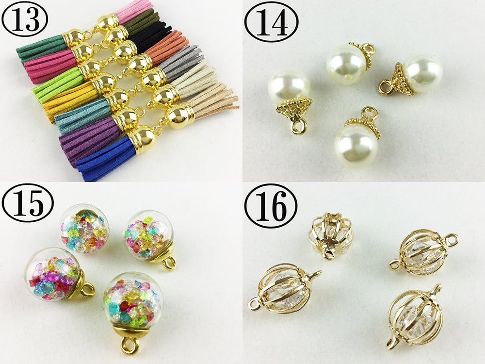 Amazon ピアス イヤリングが個以上作れる ハンドメイド キット スターター セット アクセサリー パーツ チャーム ハンドメイド ピアス パーツ イヤリング セット アクセサリー チャーム パーツ キット Ap0253 チャーム アクセサリートップ 通販