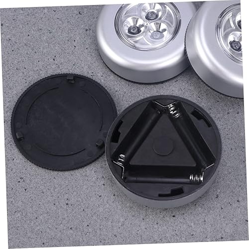 Miniatura 4 de 6 unids armario luz movimiento armario luz armario disco luces luz de noche Stick-on Click LED luz LED Push lámpara Stick en LED luz LED Push Light