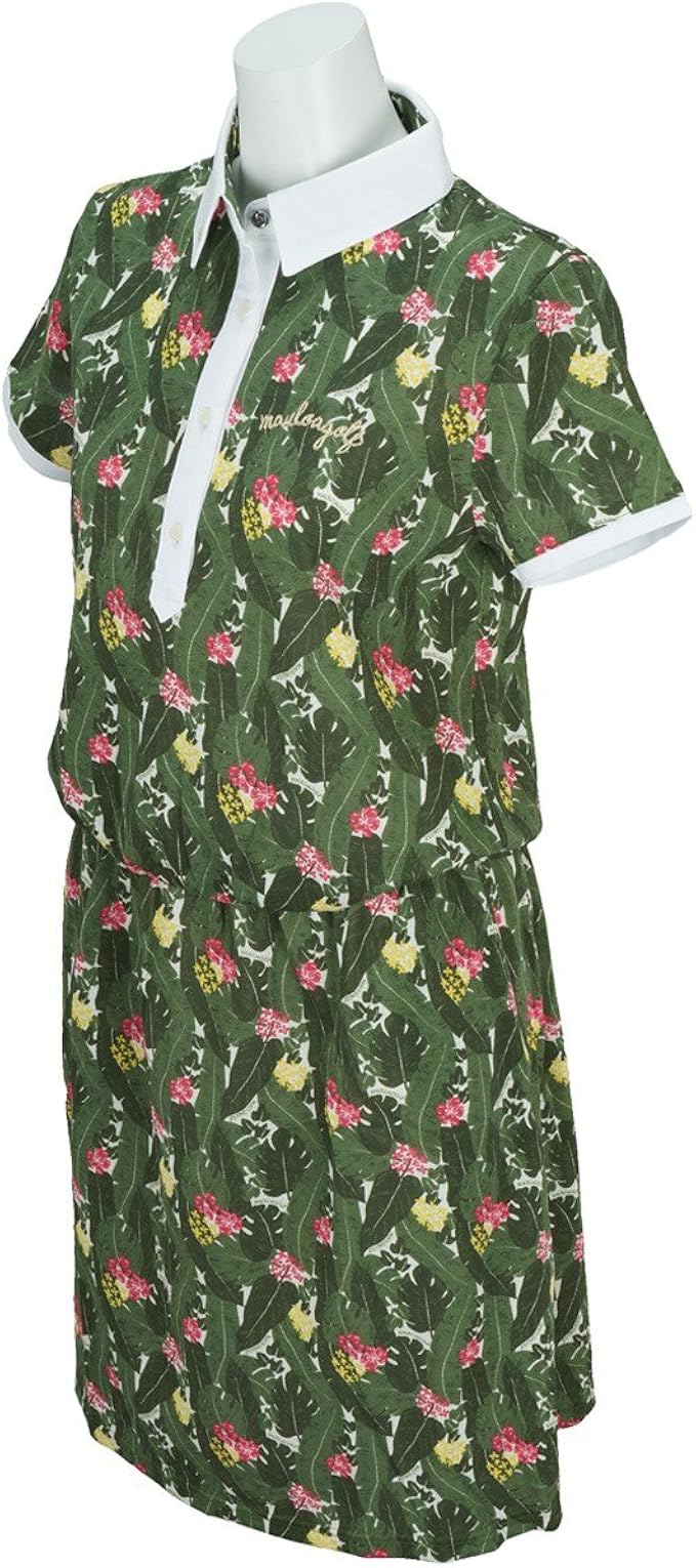 Amazon Co Jp マウロアゴルフ Mauloagolf ワンピース トロピカルリーフワンピース 9361 462 1 レディス 服 ファッション小物