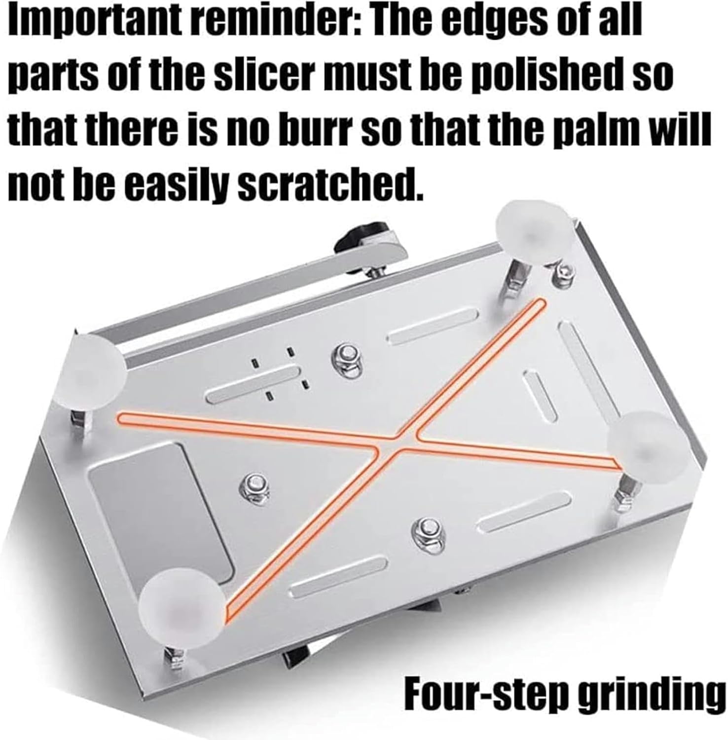 Wzglod Manual Meat Slicer, Stainless Steel Frozen Meat Cutter, 0.3-8 MM Adjustable Thickness Food Slicer Machine for Home Use Beef Mutton Roll Cheese Bacon Deli Hotpot