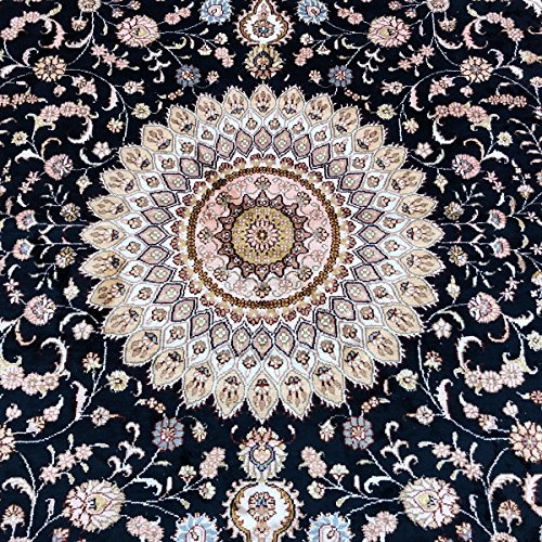 8'X10' Oriental Rug Handmade Tabriz Persian Silk Carpet For Living Room #TOP3