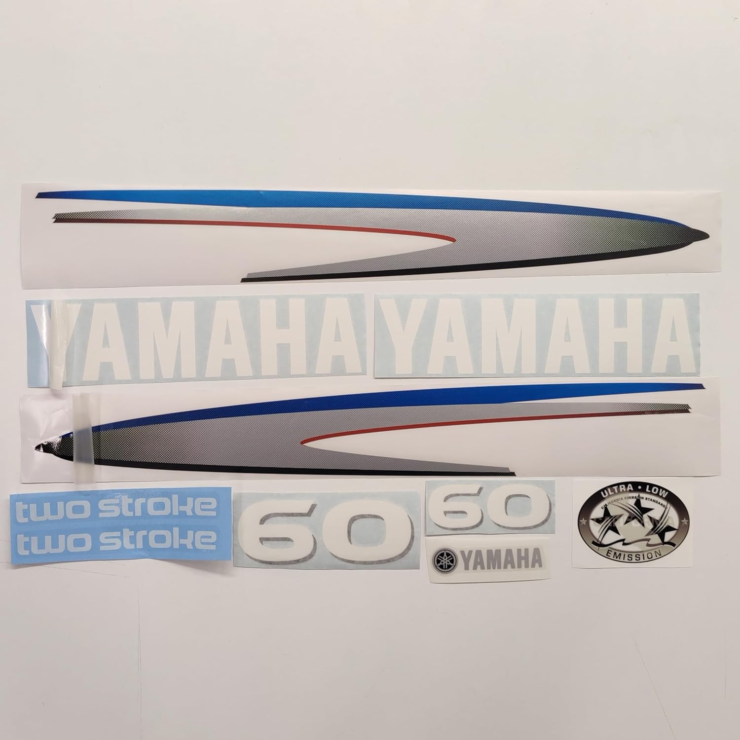 411 Decals Aftermarket Replacement for Yamaha 60 Two Stroke (2002-2006) Outboard Decal Sticker Set