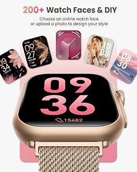 Smart Watch for Women Men Fitness: Smart Watch ,Fitness Tracker, 2 Bands