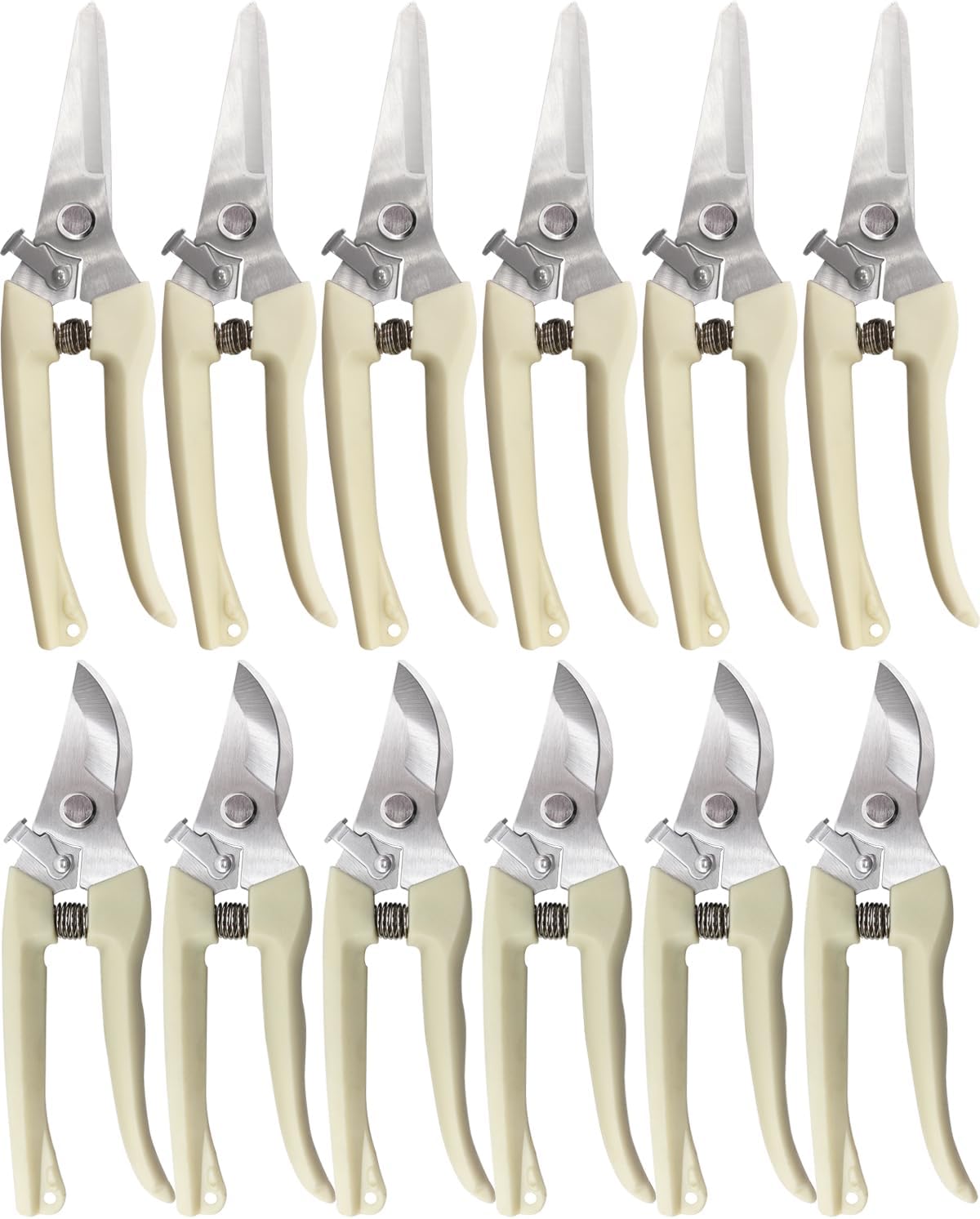 Pruning Shears for Gardening, 12 Pcs Garden Shears, Flower Scissors Clippers Hand Tools for Plant,Cutting Flowers, Bonsai and Fruits