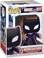 Vista 3 de Funko Pop! Marvel: Pantera Negra de Pan de Jengibre con EcoTEK Pop Protector