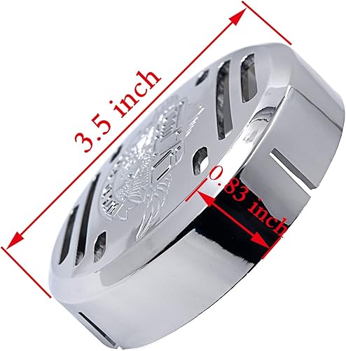 Miniatura 2 de HONGK - Cubierta de bocina compatible con Kawasaki Vulcan 800 Yamaha V-Star 650 1100 Classic Silverado Chr B01C0SRWV4