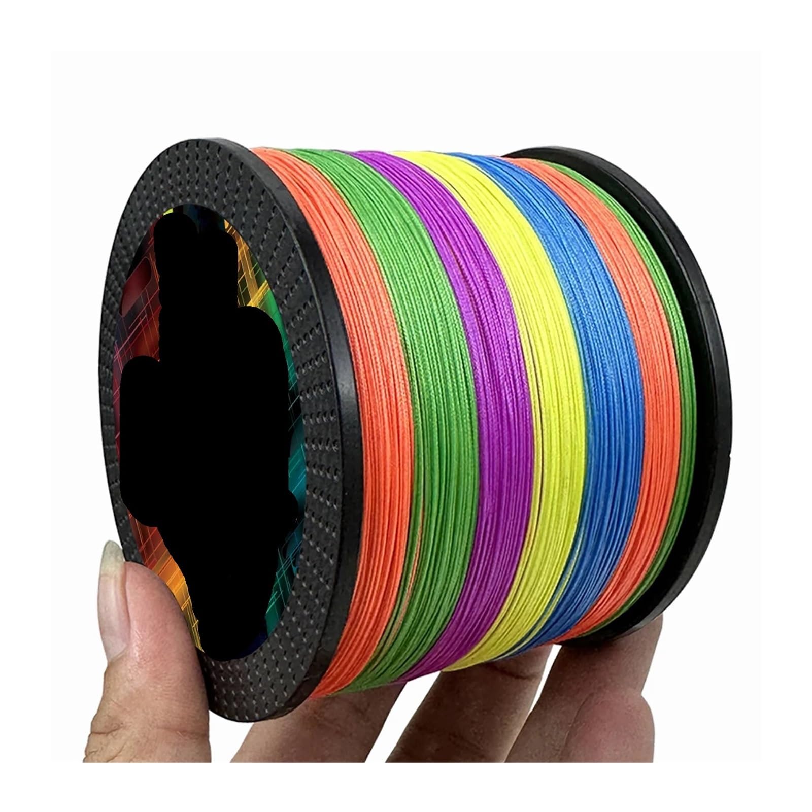 Sedal Trenzado de 16 hebras, Alambre multifilamento núcleo Hueco, 25-200LB(,300M-80LB-0.45mm)