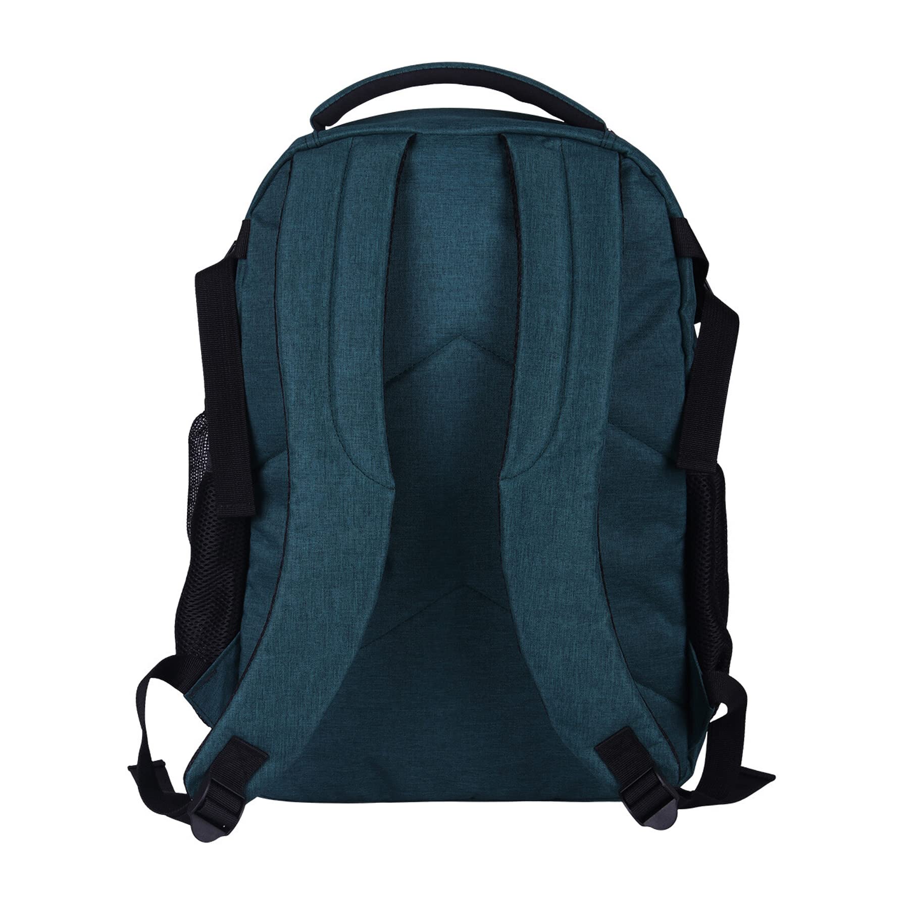QHP Reitrucksack | 20 Liter Inhalt | Praktischer Rucksack | Bequemes Tragen | Vielseitig einsetzbar | Große Reißverschlusstasche | inkl. Netztaschen | Dunkelgrün