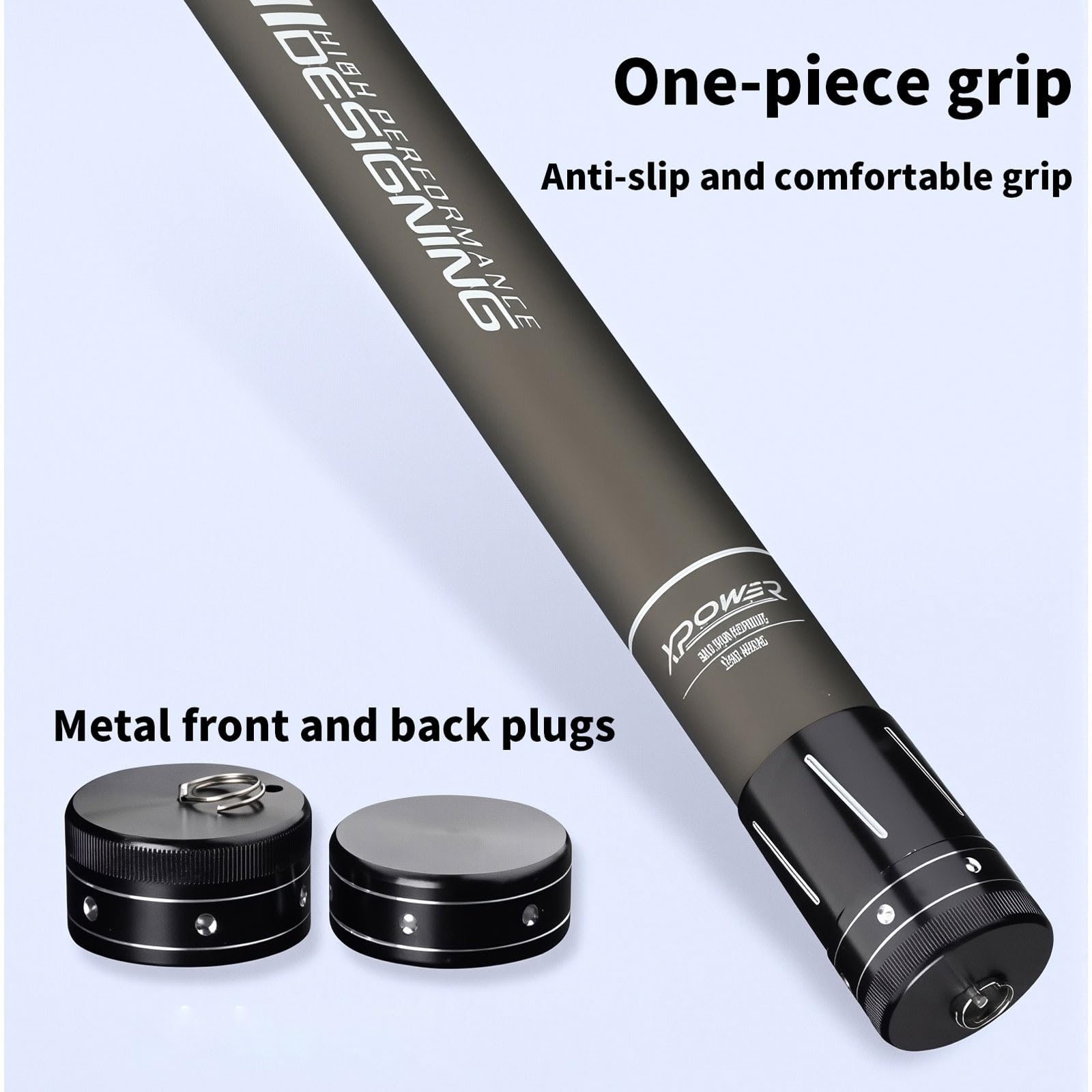 TUJISEK Tragbare Carbon Angelrute 8-16M Superhart Ultraleicht Langer Abschnitt Angelruten teleskopangel Angel Rute Fishing Rod Leicht Zu Tragen FüR FlüSse Seen(9m)