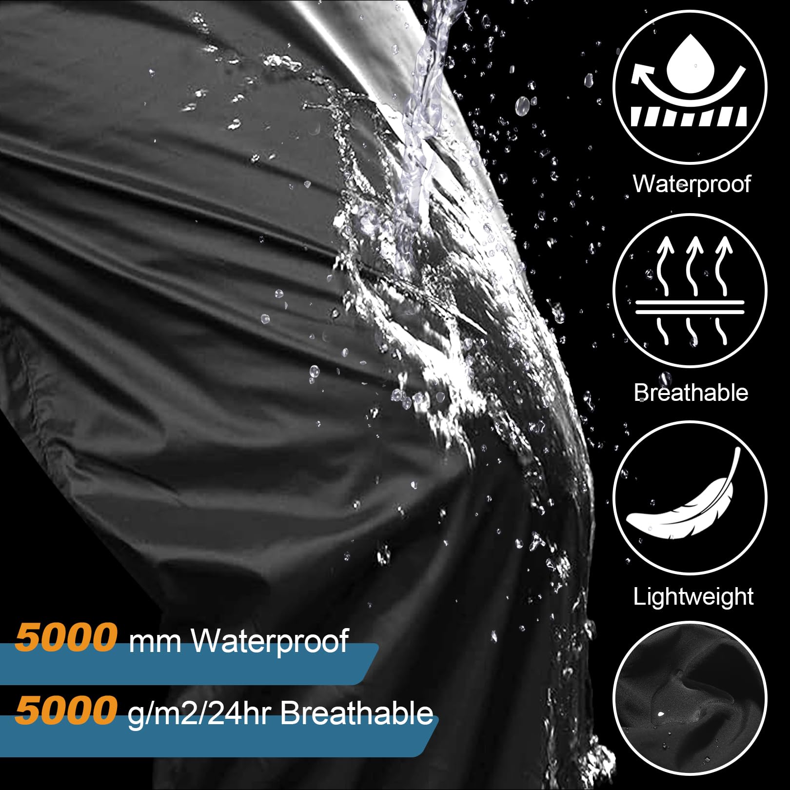 Pantalones de lluvia para hombre, impermeables, resistentes al viento, para senderismo, pesca, golf, motocicleta, ciclismo