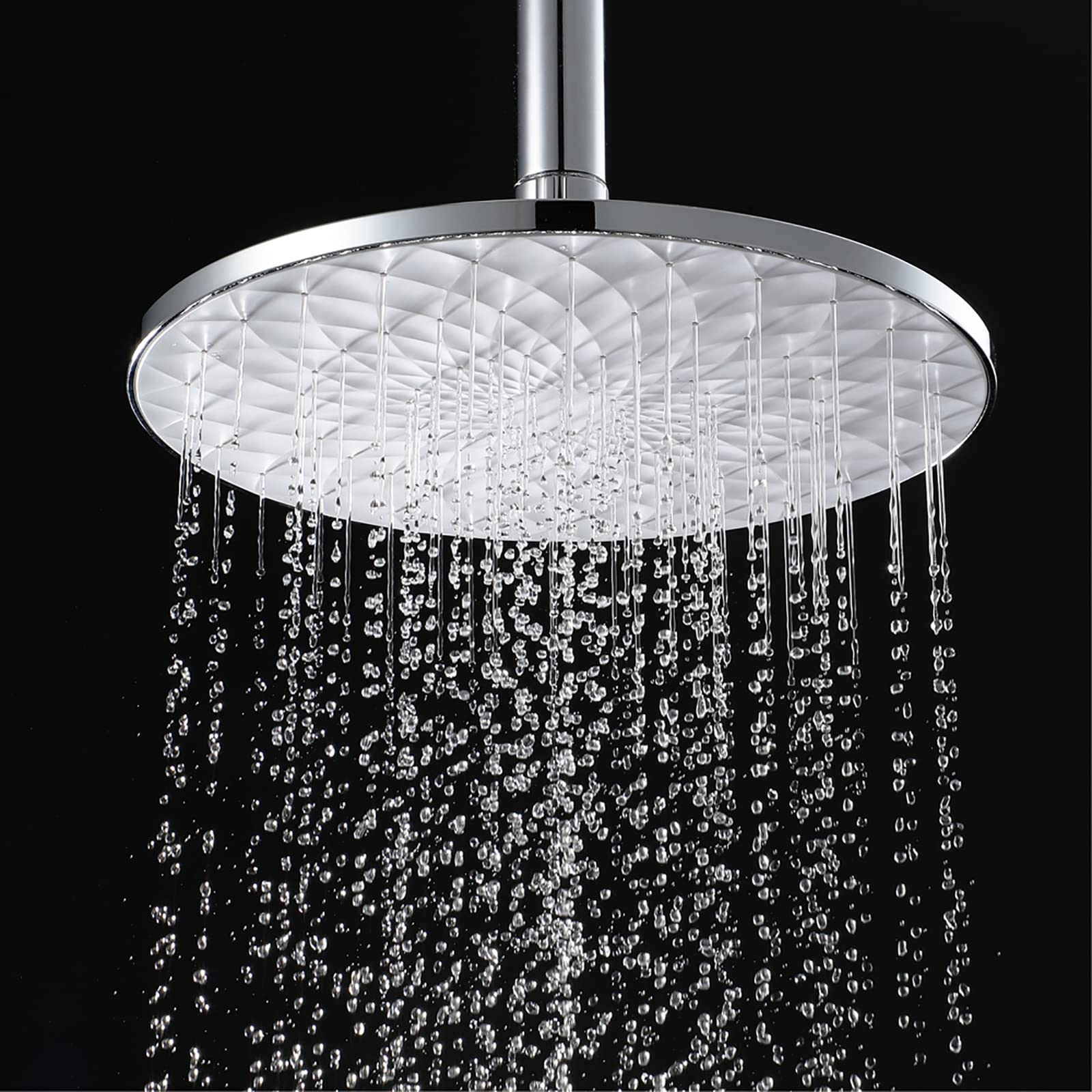 Pommeau de Douche à 3 Réglages avec Interrupteur Marche/arrêt Pause Économiseur d'Eau Haute Pression Douchette G1/2 Réglable pour Salle de Bain Remplacement