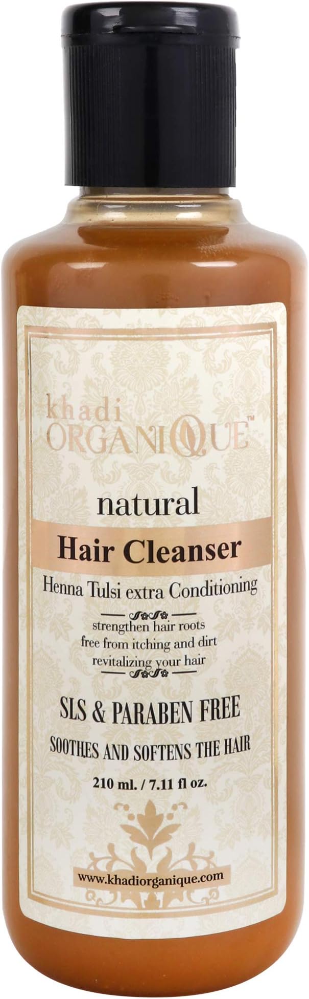 KHADI ORGANIQUEHeena & Tulsi Hair Cleanser (SLS & Parabeen Free) 210ml