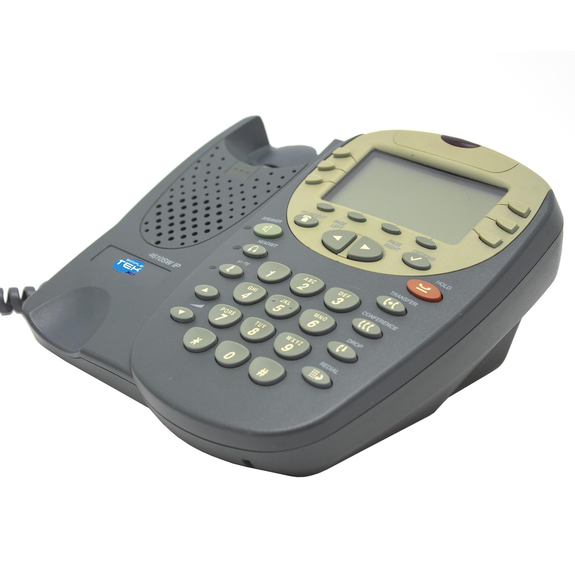SIMPLETEK - Telefono IP Fisso 4610SW PoE VoIP per Aziende, Ufficio e Call Center, Vivavoce, Conferenze, Alimentatore incluso (Ricondizionato)
