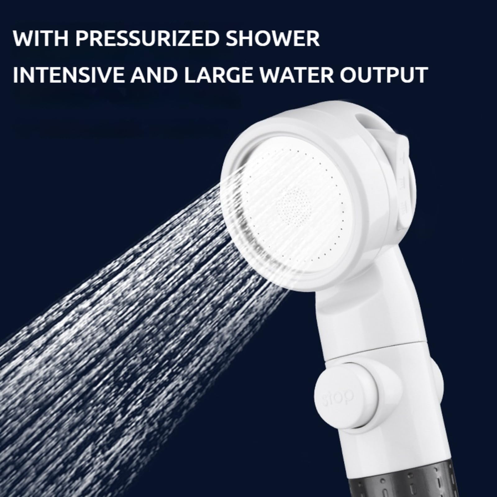 Générique Douche Camping Portable – Douchette Exterieur Portable, Pompe de Douche Électrique Rechargeable avec 3 Modes (Pluie/Impulsion/Mixte) pour Camping, Randonnée et Plage (B)