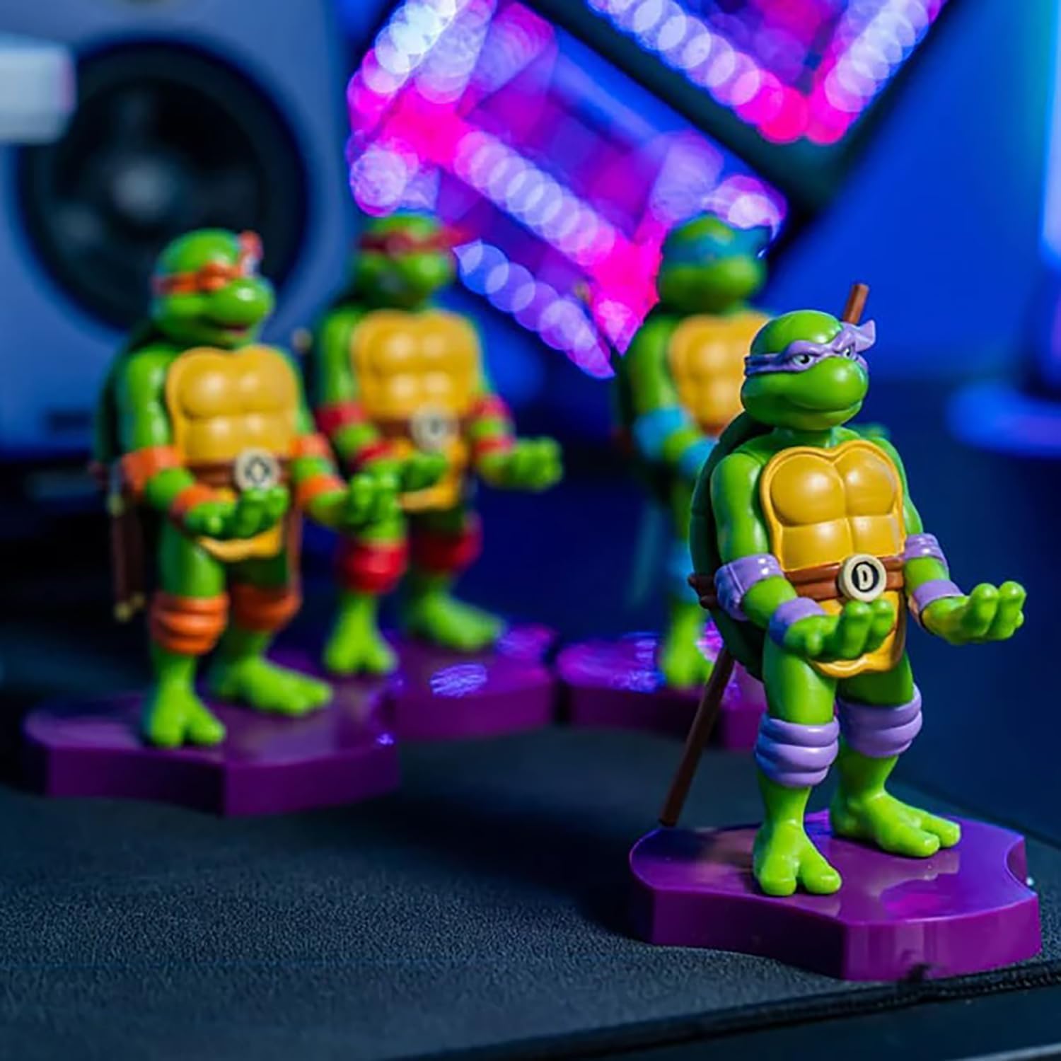 Exquisite Gaming Holdems Donatello TMNT Phone Stand Collectible Mini Cable Guy Ninja Turtle Figure