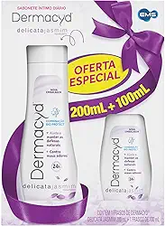 Kit Dermacyd Delicata Sabonete Íntimo 200 mL + 100 mL – pH Equilibrado, Frescor Jasmim, Higiene Feminina Diária (Kit Econômico) – 300 mL total