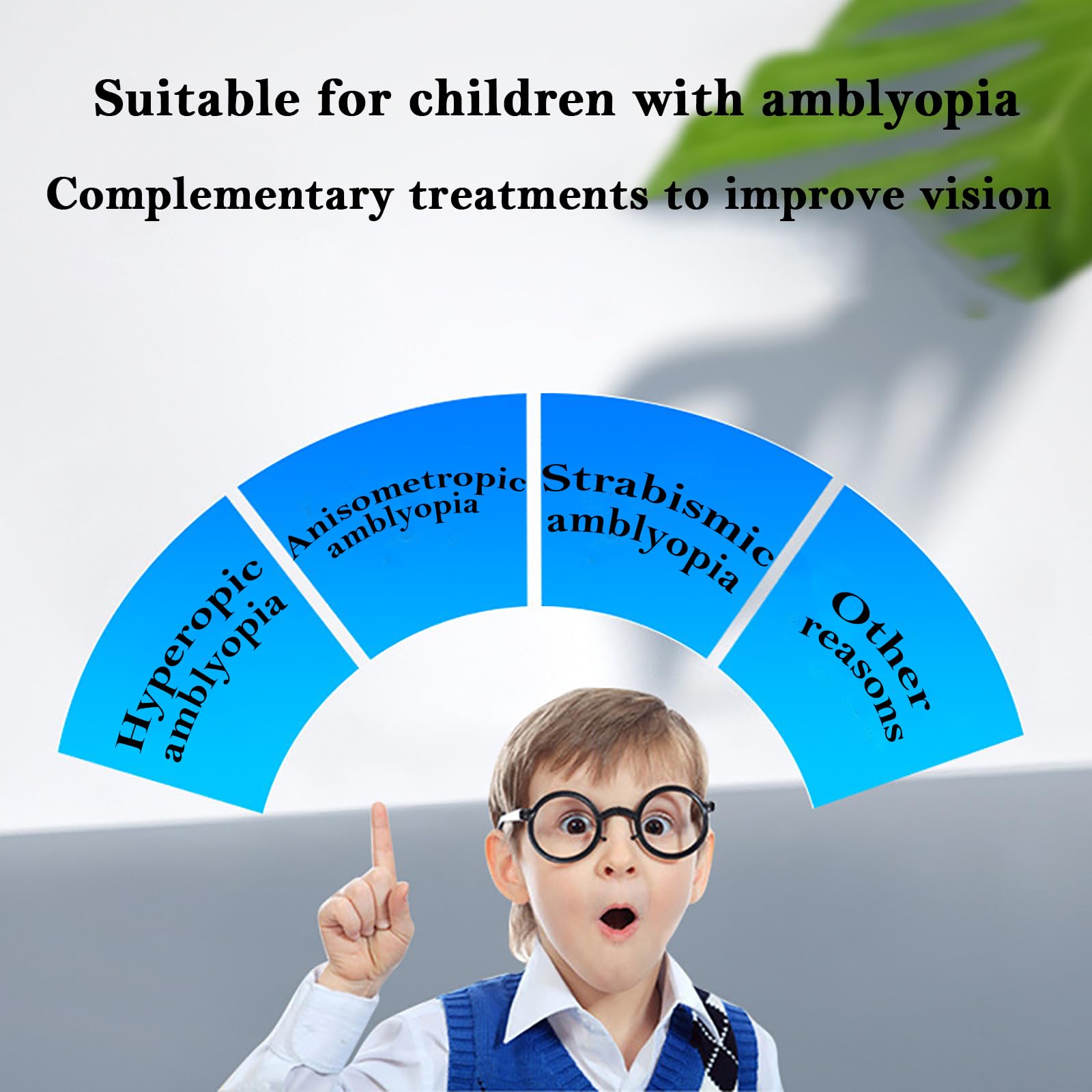 KEhtu Dispositivo di Allenamento per L'ambliopia, Dispositivo di Correzione Dell'ambliopia per Studenti, Adatto per Ipermetropia, Anisometropia, Strabismo, Ambliopia E Altri