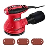 AVID POWER Orbital Sander 3.0 Amp 5 Inch Electric Sander Tool 6 Variable Speeds Random Orbit Sander for Woodworking, 7000-14000 RPM, 12 Pcs Sandpapers