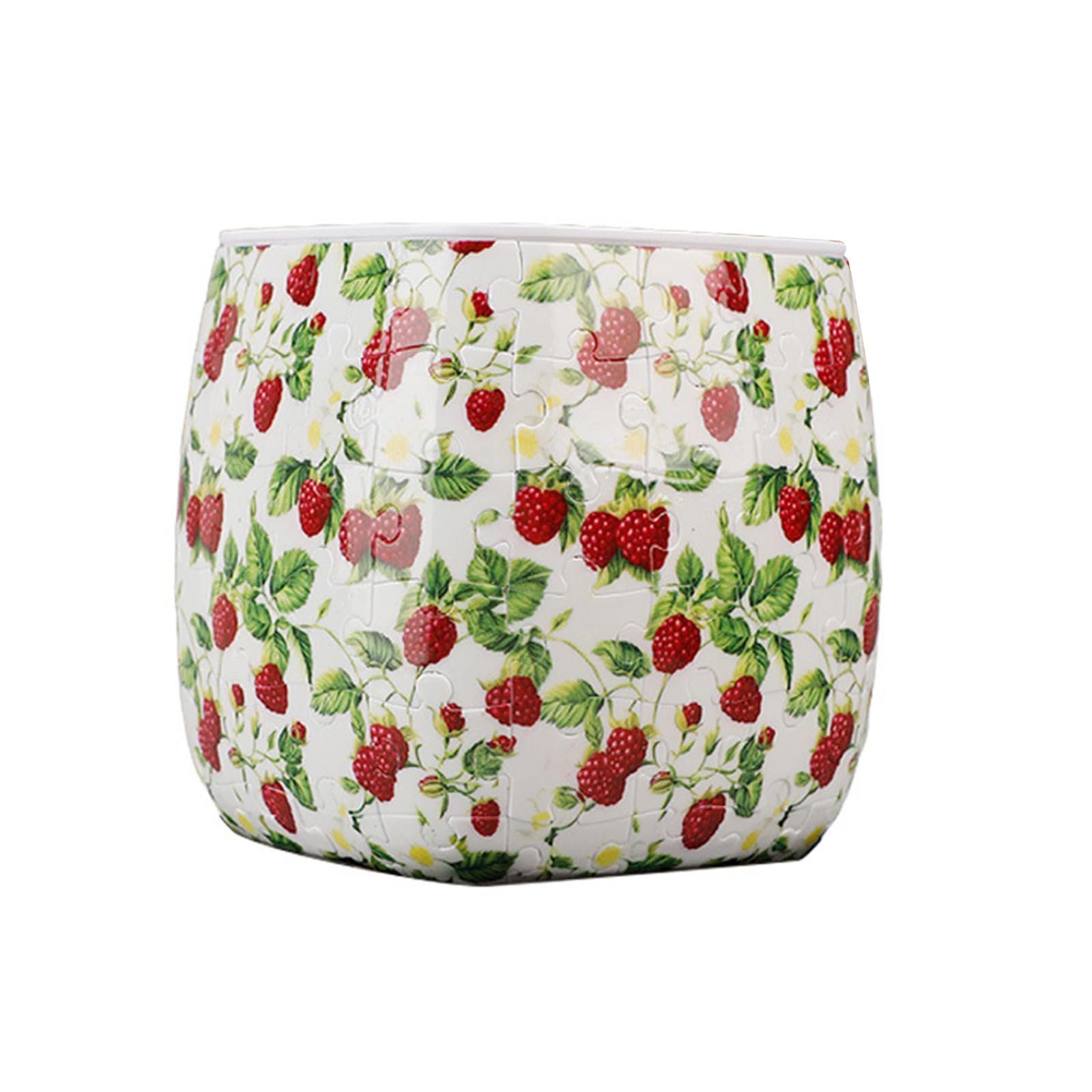 ljhnba Puzzle Vase Planter for Adults 3D Building, 96-Piece ABS Flower Container Decor for Desk, Shelves and Tables Puzzle Vase Planter Pots