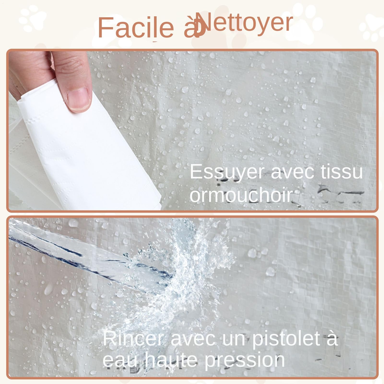 Bandeja Sanitaria para Perros Paredes Altas Impermeables para Mascotas | Estación para Hacer Pis en Interiores para Casa Apartamento Balcón Viajes Sala de Estar Entrenamiento