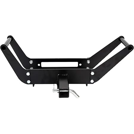 7BLACKSMITHS 10" x 4 1/2" Cradle Winch Mounting Plate Winch Mount Recovery Winches Bumper 2'' Hitch Receiver 15000 Lb Capacity