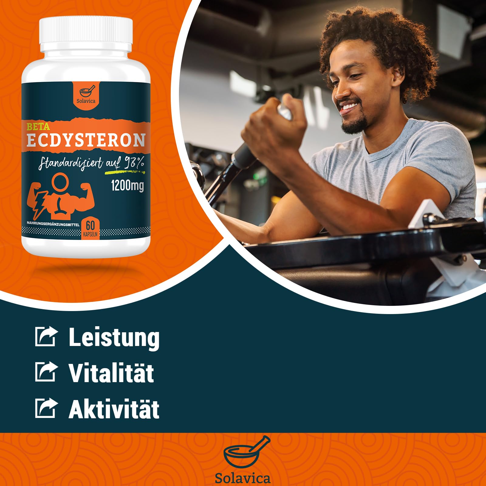 Beta Ecdysterone Suplemento 1200 mg por Porción (60 Cápsulas) – Suministro para 1 Mes (60 unidad (Paquete de 3))
