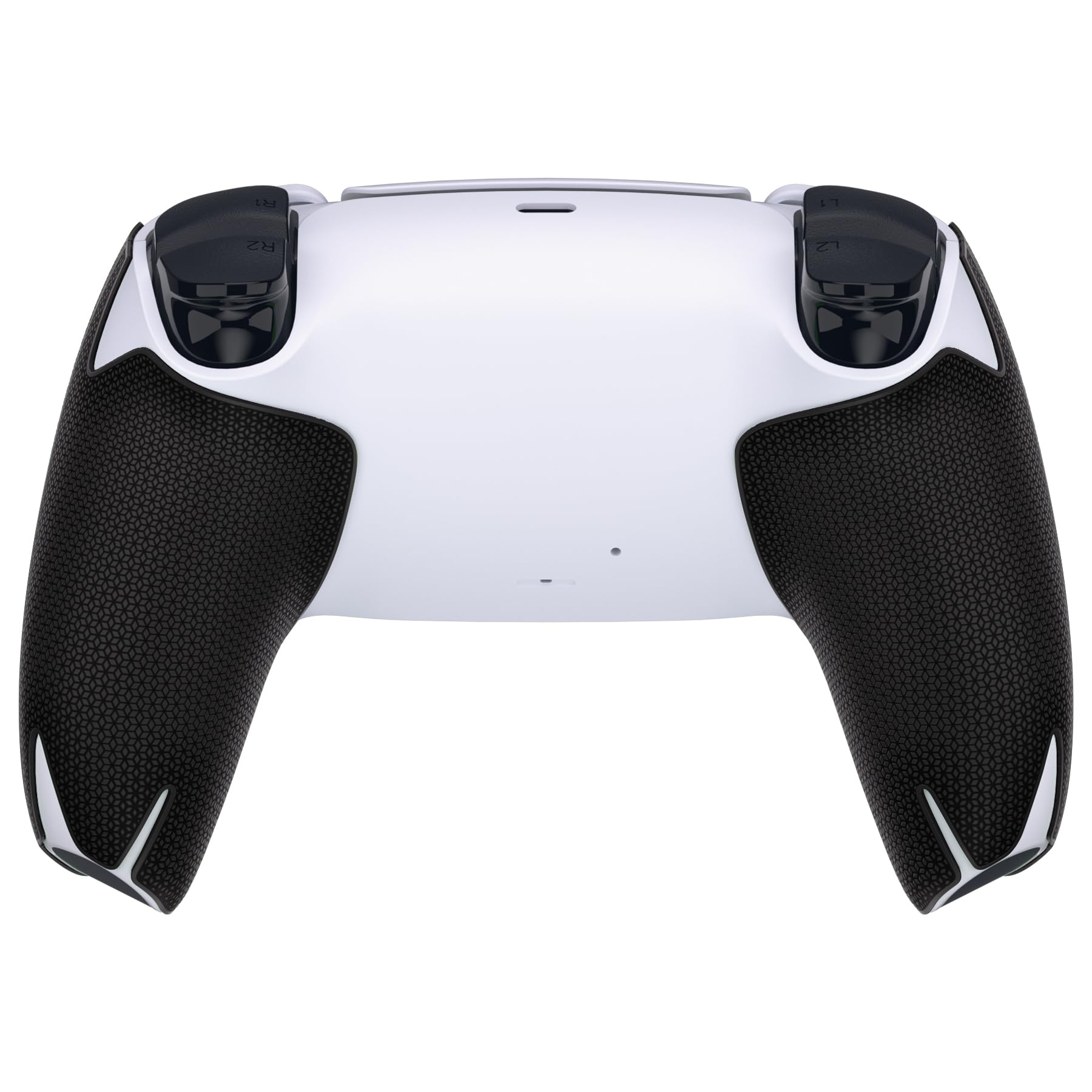 PlayVital Controller Sticker do PS5 - Naklejki Antypoślizgowe, Split Design Podkładki Grip Skin, Ochraniacz Uchwytów - Czarny