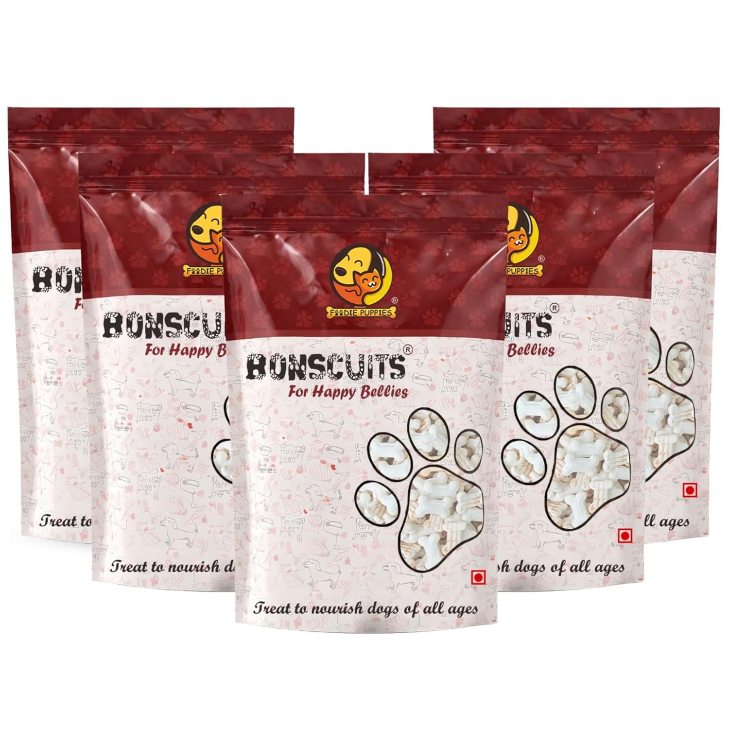 Biscuits pour chien en forme d'os croquants (format familial 5 kg)