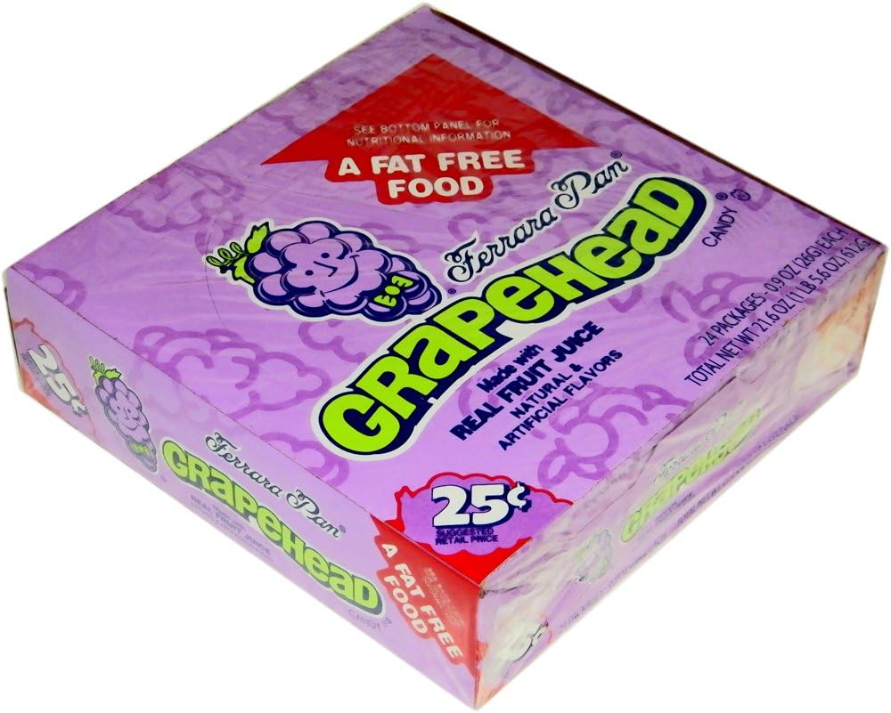 Ferrara Pan Grapeheads Boxes (Pack of 24)