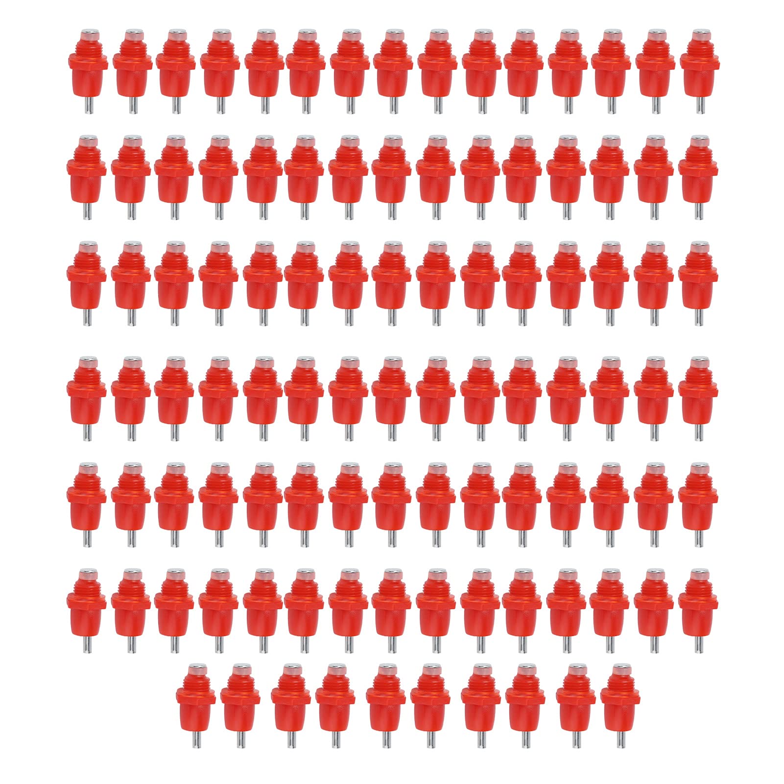 100 PCS Automatic Chicken Waterer, 3 Way Spring Type Automatic Chicken Water Nipples Chicken Waterer Nipples for Farm Feeder