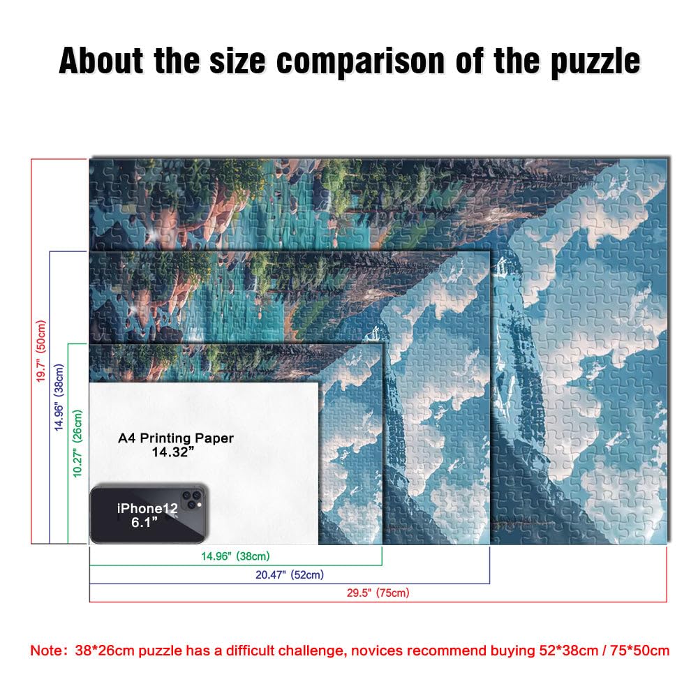Puzzles pour Adolescents 2000 pièces Chalet de Montagne au Bord du lac Jeu de Quiz est idéal comme Cadeau pour Toute la Famille 70x100cm