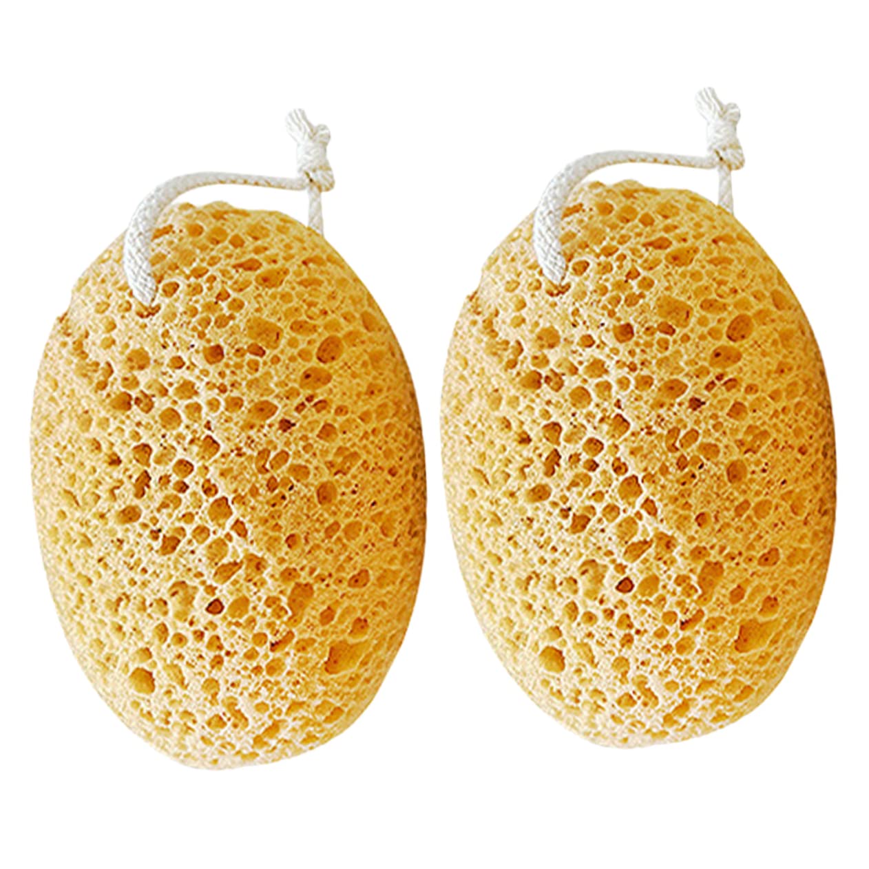 MAGICLULU Lot De 2 Éponges Exfoliantes Corps En Filet Alvéolé Double Face Petite Taille Légère En Matériau Doux Pour Bain Et Bain Pour Soins Quotidiens